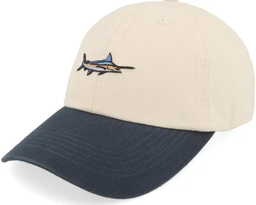 Tiny Bluefin Tuna Stone Washed Stone/Navy Dad Cap - Skillfish