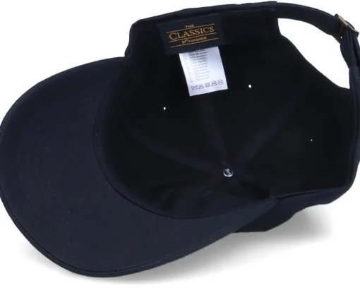Tiny Charcoal Bent Rod Patch Black Dad Cap - Skillfish