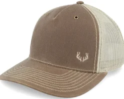 Tiny Deer Antlers 112wh Hawthorne Split Buck/Khaki A-Frame Trucker - Hunter