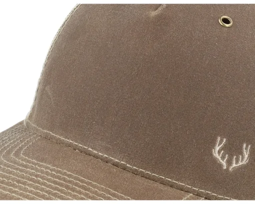 Tiny Deer Antlers 112wh Hawthorne Split Buck/Khaki A-Frame Trucker - Hunter