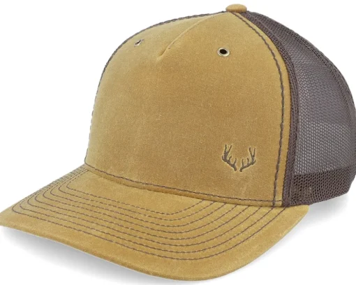 Tiny Deer Antlers 112wh Hawthorne Split Buck/Khaki A-Frame Trucker - Hunter