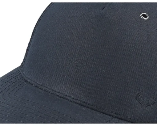 Tiny Deer Antlers 112wh Hawthorne Solid Black A-Frame Trucker - Hunter