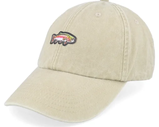 Tiny Rainbow Trout Fish Vintage Washed Jungle Camo Dad Cap - Skillfish
