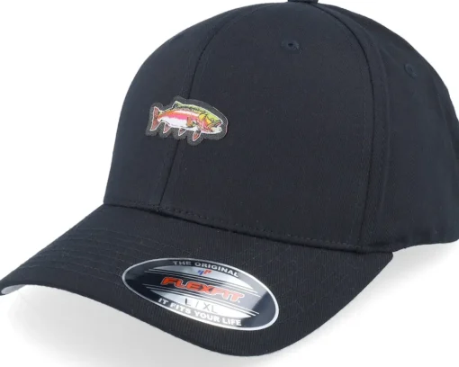Tiny Rainbow Trout Fish Vintage Washed Jungle Camo Dad Cap - Skillfish