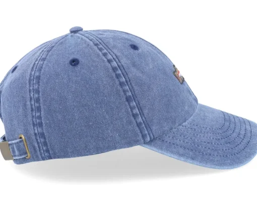 Tiny Rainbow Trout Fish Vintage Washed Denim Blue Dad Cap - Skillfish