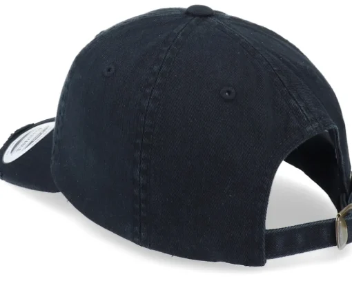 Tiny Red Wheelbarrow Ripped Black Dad Cap - Abducted