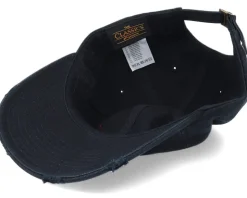 Tiny Red Wheelbarrow Ripped Black Dad Cap - Abducted