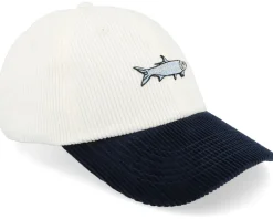 Tiny Tarpon Corduroy Off White/Navy Dad Cap - Skillfish