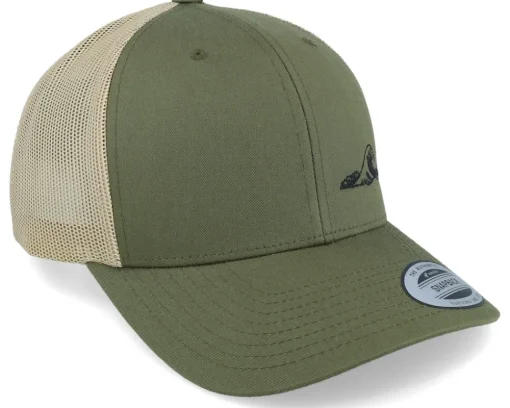 Tiny Wave Retro 2-tone Mossgreen/Khaki Trucker - Iconic