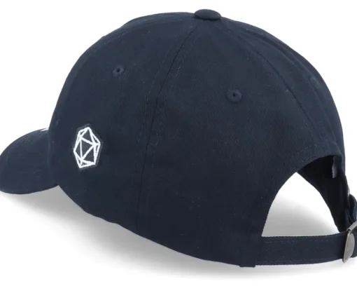 Tiny White Wizard Black Dad Cap - Critiql Hit