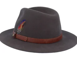 Tller Woolfelt Dark Brown Fedora - Stetson