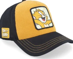 Tom & Jerry Jerry Black/Yellow A-Frame Trucker - Capslab