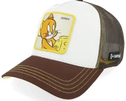 Tom & Jerry Jerry Yellow/White/Brown A-Frame Trucker - Capslab