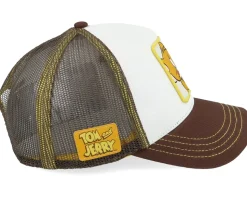 Tom & Jerry Jerry Yellow/White/Brown A-Frame Trucker - Capslab