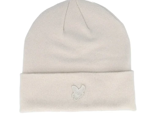 Tonal Eagle Beanie Dark Navy Cuff - Lyle & Scott