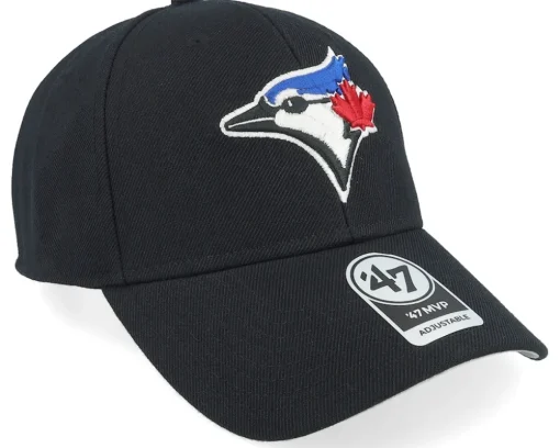 Toronto Blue Jays Mvp Black/White Adjustable - 47 Brand