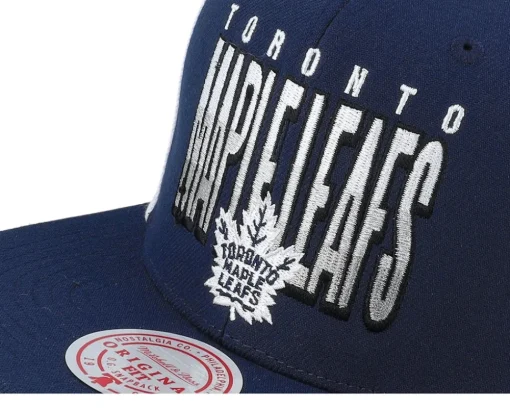 Toronto Maple Leafs Billboard 2 Navy/White Snapback - Mitchell & Ness