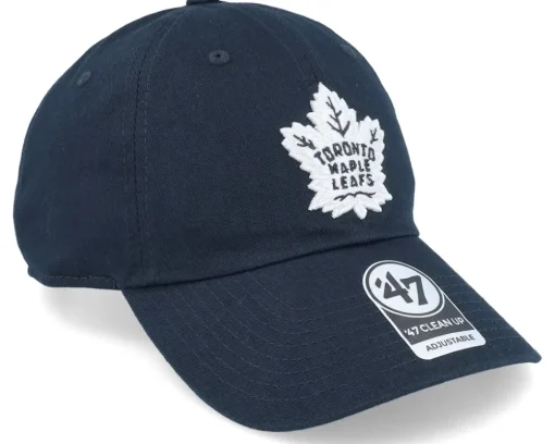 Toronto Maple Leafs Clean Up Light Navy Dad Cap - 47 Brand