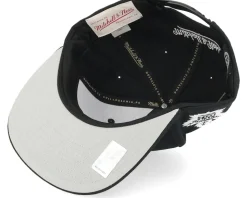 Toronto Maple Leafs Evergreen Black White Cap Black Snapback - Mitchell & Ness