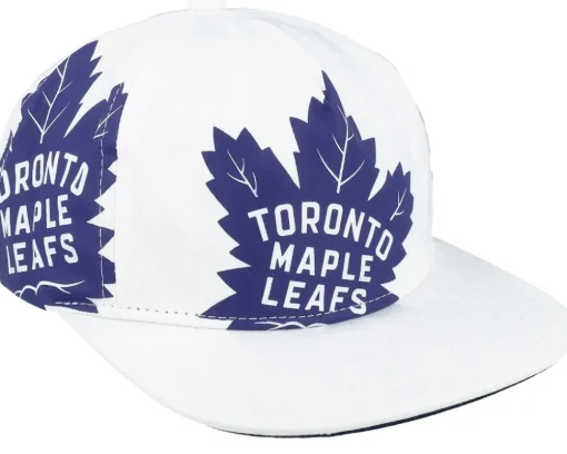 Toronto Maple Leafs In Your Face Deadstock White Snapback - Mitchell & Ness