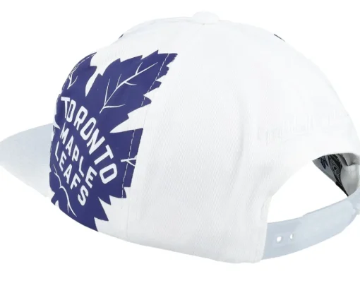 Toronto Maple Leafs In Your Face Deadstock White Snapback - Mitchell & Ness