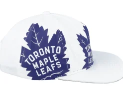 Toronto Maple Leafs In Your Face Deadstock White Snapback - Mitchell & Ness