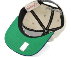 Toronto Maple Leafs Pop Panel Off White/Blue Snapback - Mitchell & Ness
