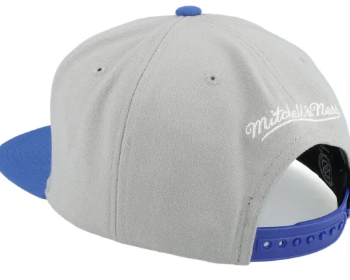 Toronto Maple Leafs Triple Up Grey/Blue Snapback - Mitchell & Ness
