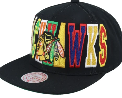 Toronto Maple Leafs Varsity Bust Black Snapback - Mitchell & Ness
