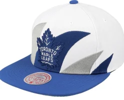 Toronto Maple Leafs Vintage Sharktooth White/Blue Snapback - Mitchell & Ness