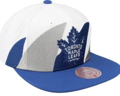 Toronto Maple Leafs Vintage Sharktooth White/Blue Snapback - Mitchell & Ness