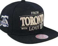 Toronto Maple Leafs With Love Black Snapback - Mitchell & Ness