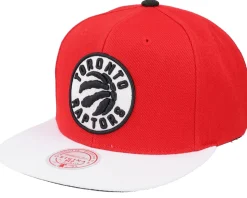 Toronto Raptors Cardinal Red 2 Tone Scarlet/white Snapback - Mitchell & Ness