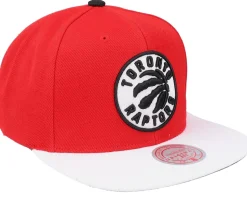 Toronto Raptors Cardinal Red 2 Tone Scarlet/white Snapback - Mitchell & Ness