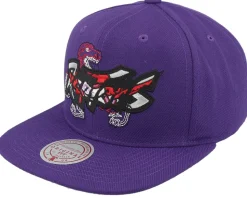 Toronto Raptors Double Up Purple Snapback - Mitchell & Ness