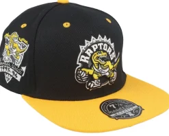 Toronto Raptors Yellow Toe Black/Yellow Fitted - Mitchell & Ness