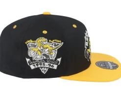 Toronto Raptors Yellow Toe Black/Yellow Fitted - Mitchell & Ness