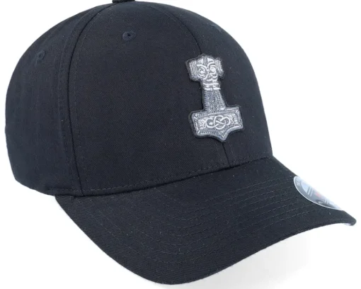 Tors Hammer Mjölner Black Flexfit - Vikings