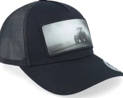 Tractor Black & White Patch Black A-Frame Trucker - Iconic