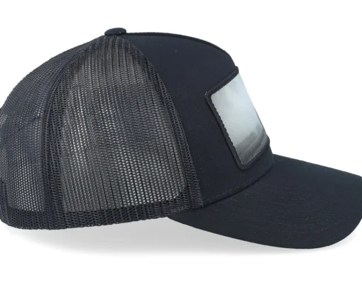 Tractor Black & White Patch Black A-Frame Trucker - Iconic