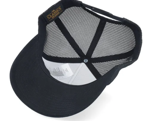 Tractor Black & White Patch Black A-Frame Trucker - Iconic