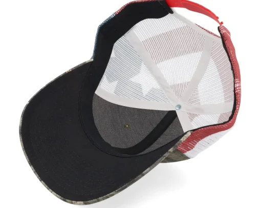 Tree Mountain Silhouette Mossy Oak/Stars & Stripes Trucker - Hunter
