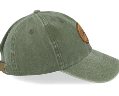 Tree Of Life Engraved Patch Olive Washed Dad Cap - Wild Spirit