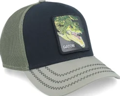 Tri Gator Tri Tone Black/Olive A-Frame Trucker - Goorin Bros.