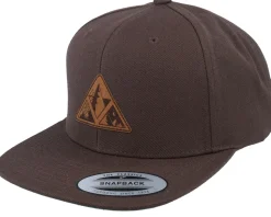 Triangle Shape Mountain Patch Brown Snapback - Wild Spirit