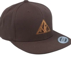 Triangle Shape Mountain Patch Brown Snapback - Wild Spirit