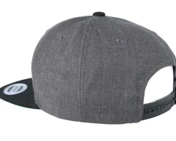 Tribal Lion Charcoal/Black Snapback - Tattoo Collective