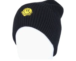Trippy Smiley Black Recycled Oversized Cuff - Lucid Smile