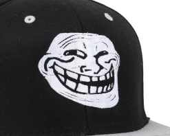 Trollface Black/White Snapback - Iconic