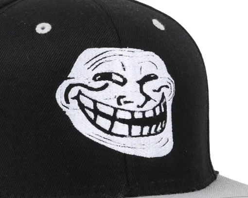 Trollface Black/White Snapback - Iconic
